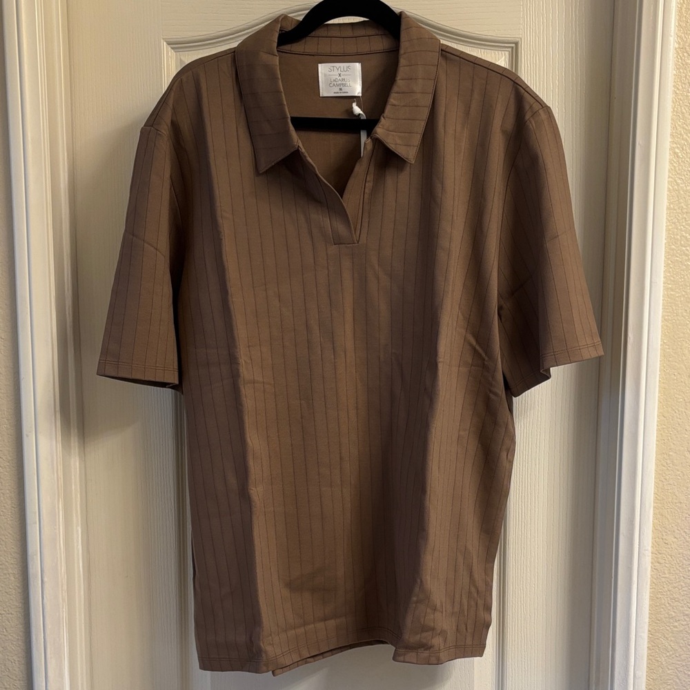 STYLUS Men's Polo Shirt - Brown